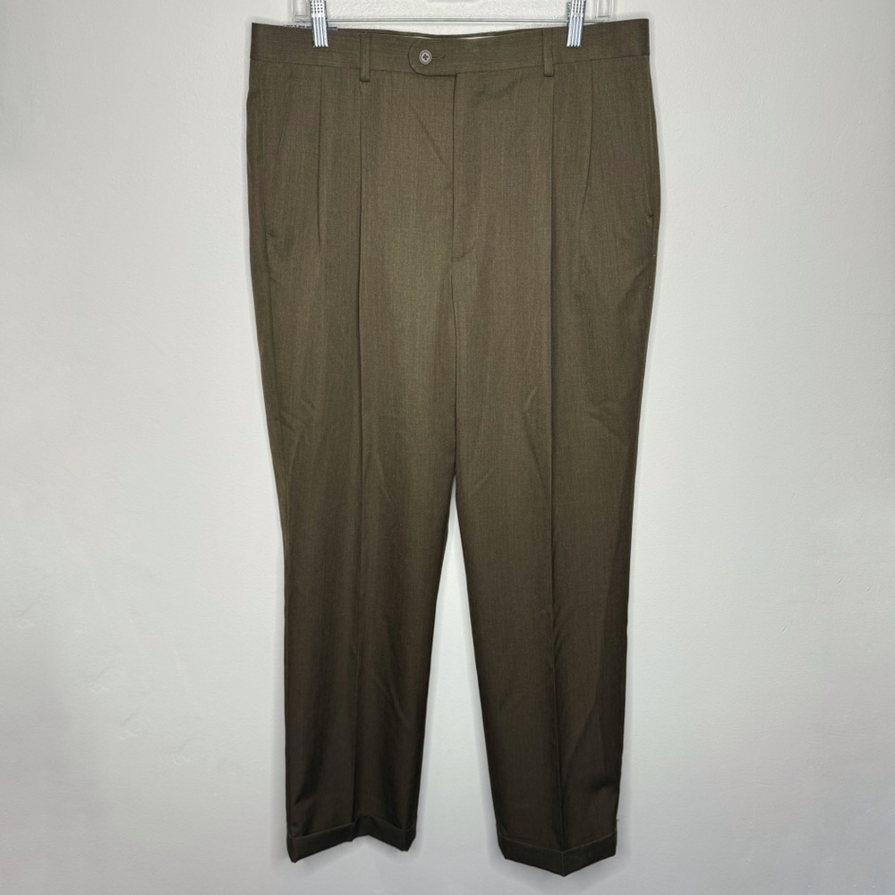 Alan Flusser‎ Brown Dress Pants Size 36